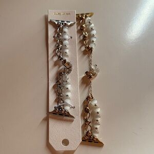 Pearl and Gold Apple Watch Band